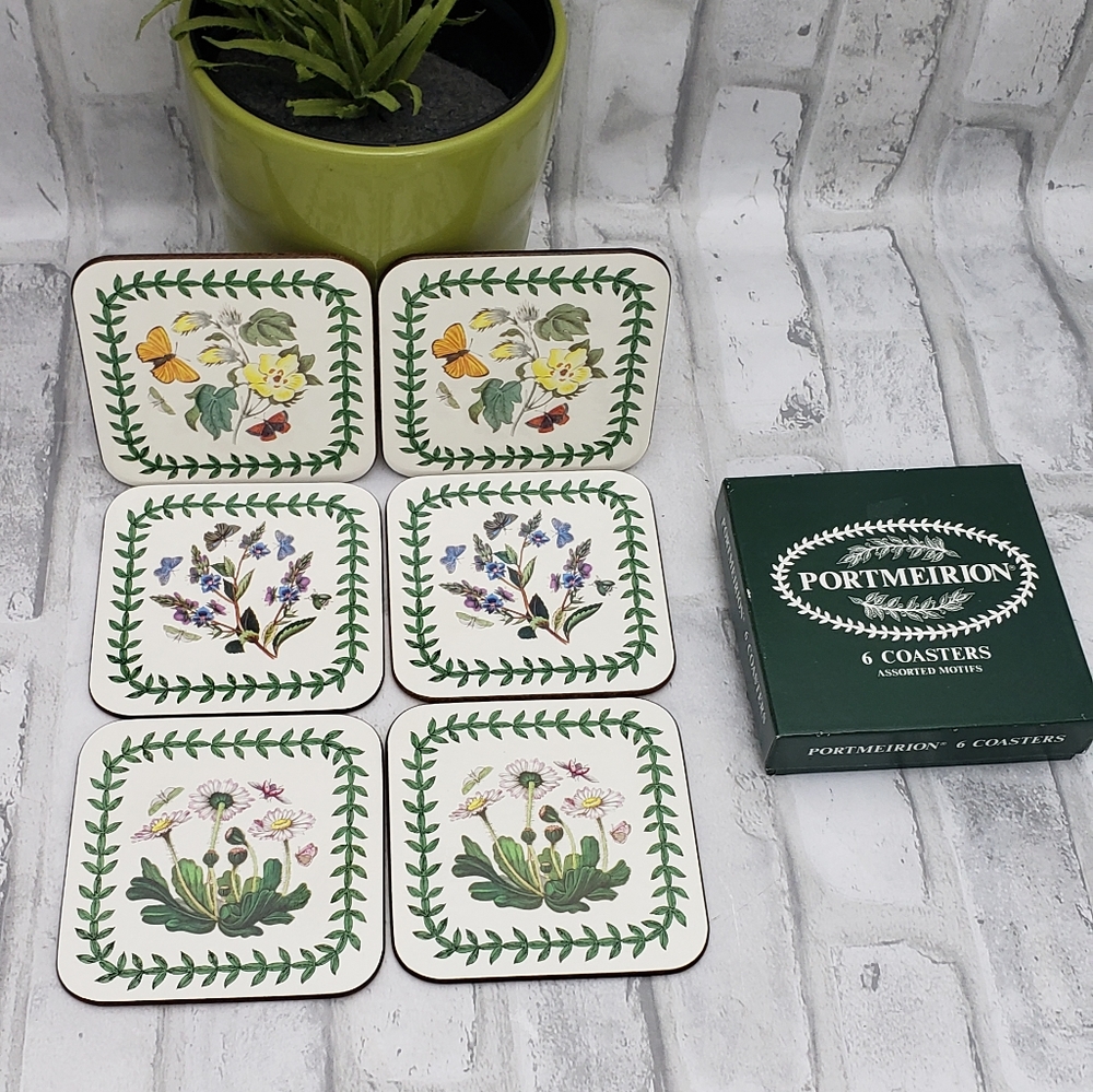 Vintage Portmeirion Botanic Garden Coasters, Set of 6